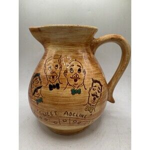 Vintage Pennsbury Pottery Sweet Adeline Ceramic Water Drinking Kitchen Pitcher